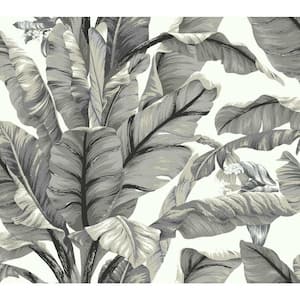Banana Leaf Paper Peel & Stick Repositionable Wallpaper Roll (Covers 45 Sq. Ft.)