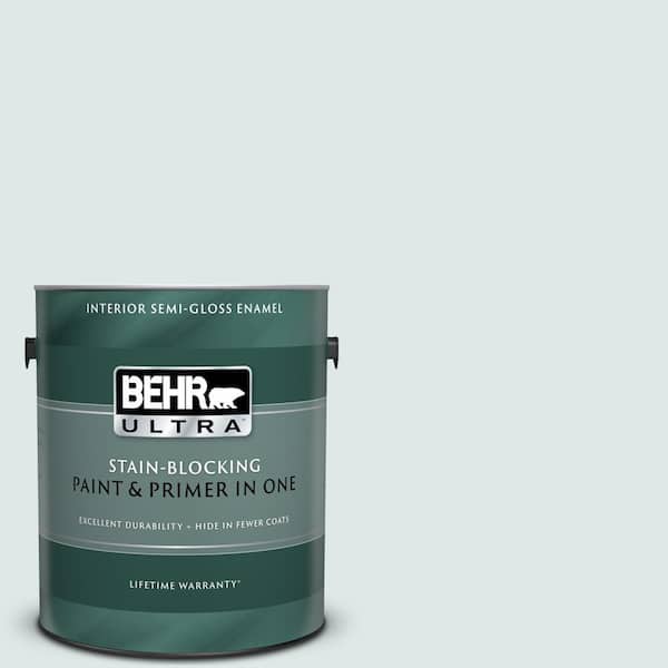 BEHR ULTRA 1 gal. #UL220-11 Fresh Day Semi-Gloss Enamel Interior Paint and Primer in One