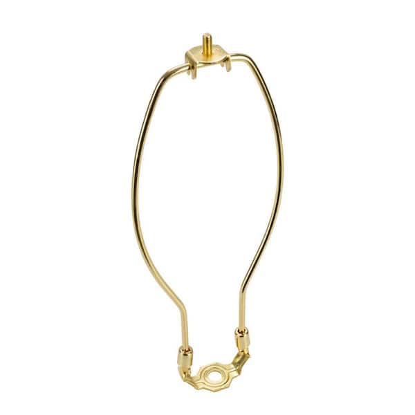 Aspen Creative Corporation 10 in. Polished Brass Detachable Lamp Harp with Saddle