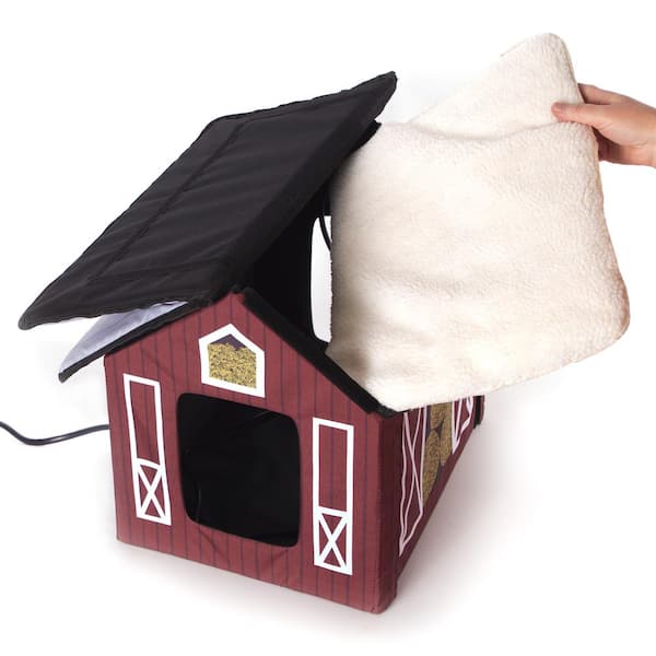 Outdoor heated clearance kitty barn