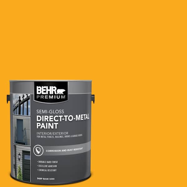 BEHR PREMIUM 1 gal. #P270-7 Sunny Side Up Semi-Gloss Direct to Metal Interior/Exterior Paint