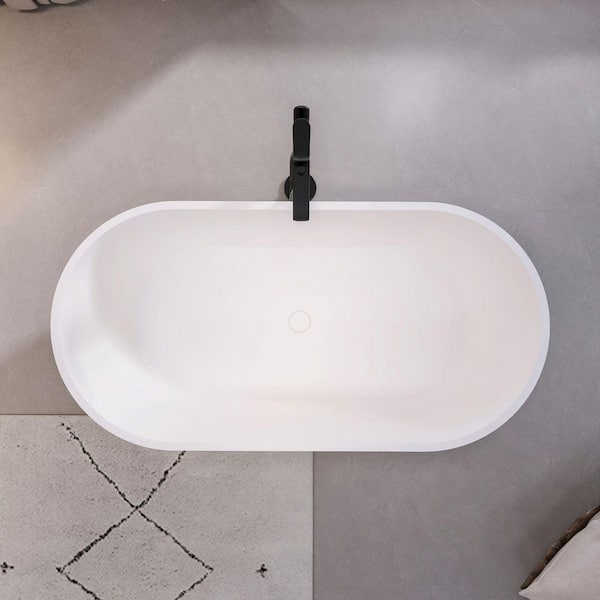 Xspracer Pure 59 in. x 29.5 in. Solid Surface Stone Resin