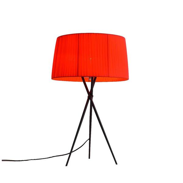 Red Carbon Steel Table Lamp 372299, Danielle Table Lamp