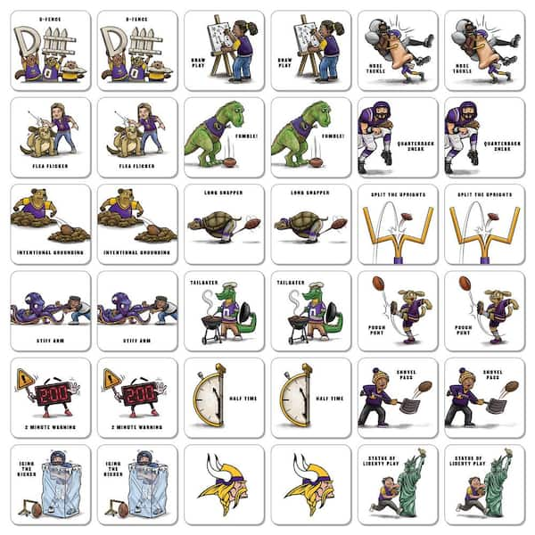 YouTheFan NFL Minnesota Vikings Licensed Memory Match Game 2501611