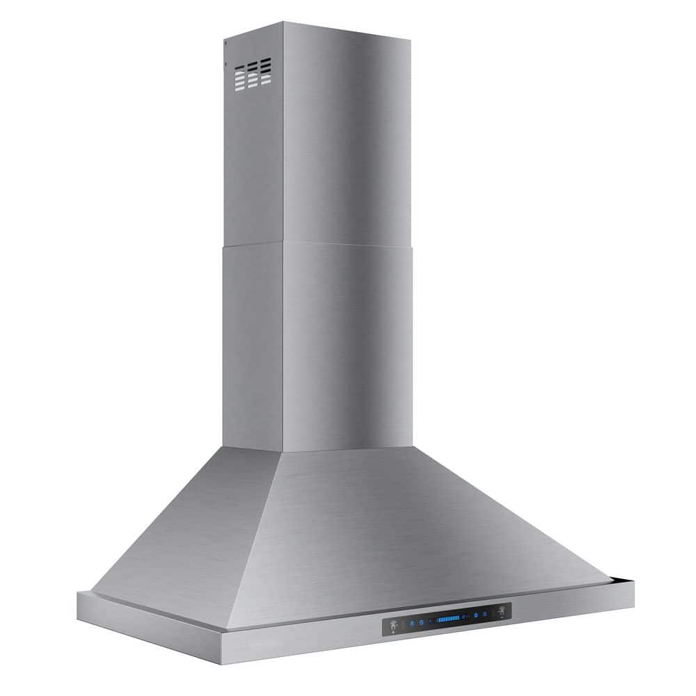30 in. 900-CFM Convertible Wall Mount Range Hood in Black Stainless Steel with LED Lights, Gesture Control price history on PriceWatchPro