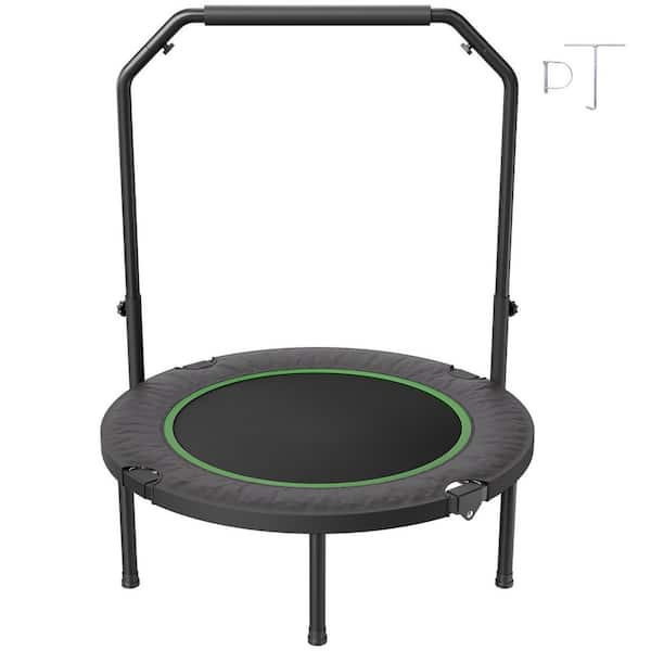 Foldable Mini Trampoline, 40 in. Fitness Rebounder, Max Load 330lbs. Exercise Trampoline, Stable & Quiet Trampoline