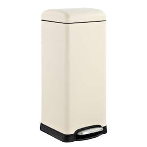 Betty Retro 8 Gal. Almond Step-Open Trash Can (20 Liners Included)