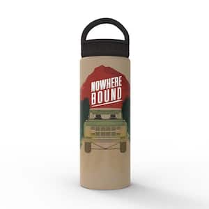 20 oz. Nowhere Bound Sandstone Insulated Stainless Steel Water Bottle with D-Ring Lid