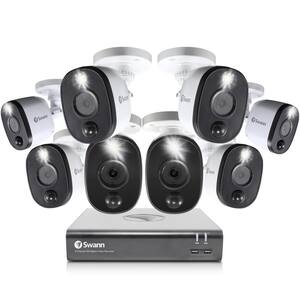 DVR-4580 8-Channel 1080p 1TB Security Camera System with Eight 1080p Wired Bullet Cameras