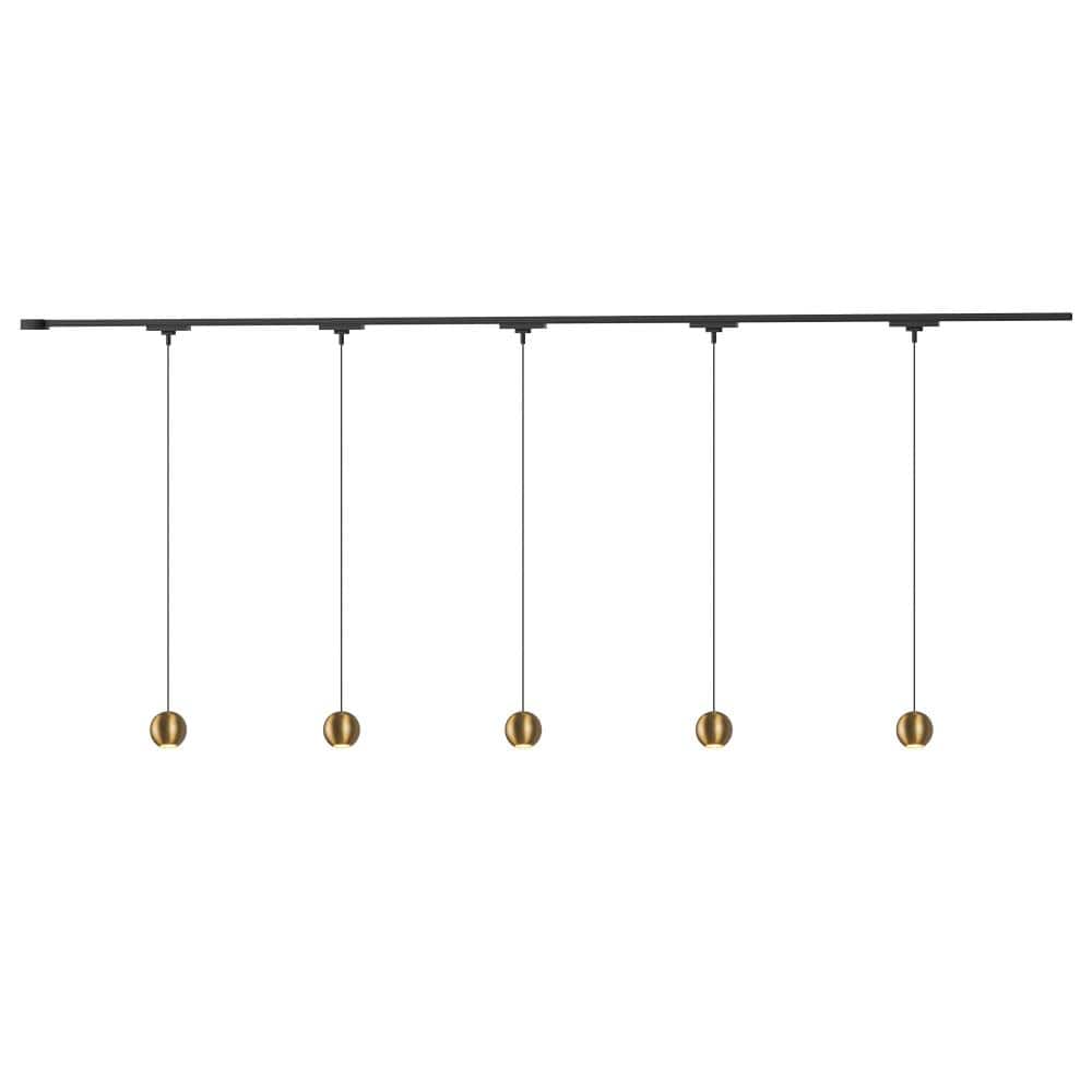 Faria 5 Light Brushed Gold dimmable 3000K LED Trilo Track Ceiling Kit price history on PriceWatchPro