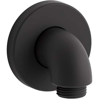 Purist Wall-Mount Supply Elbow with Check Valve in Matte Black