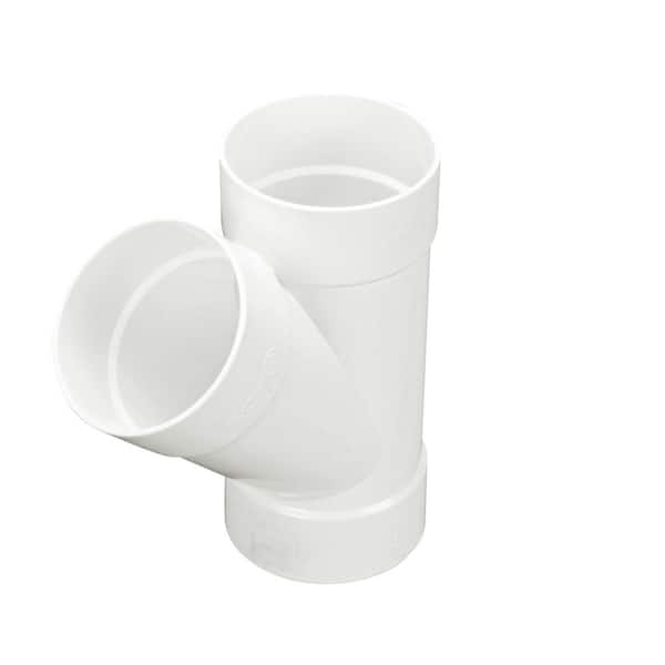 NDS PVC S&D 45° Wye, 4 in. Hub X Hub X Hub