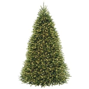 9 ft. Dunhill Fir Hinged Tree with Clear Lights