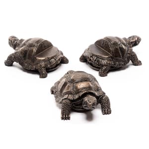 Potty Feet S/3 Bronze Tortoise