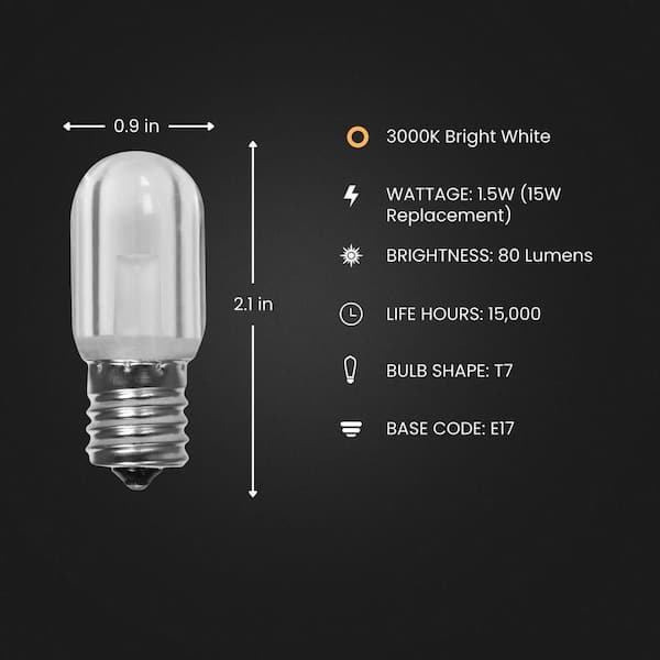 Feit Electric 15-Watt Equivalent Bright White (3000K) T7