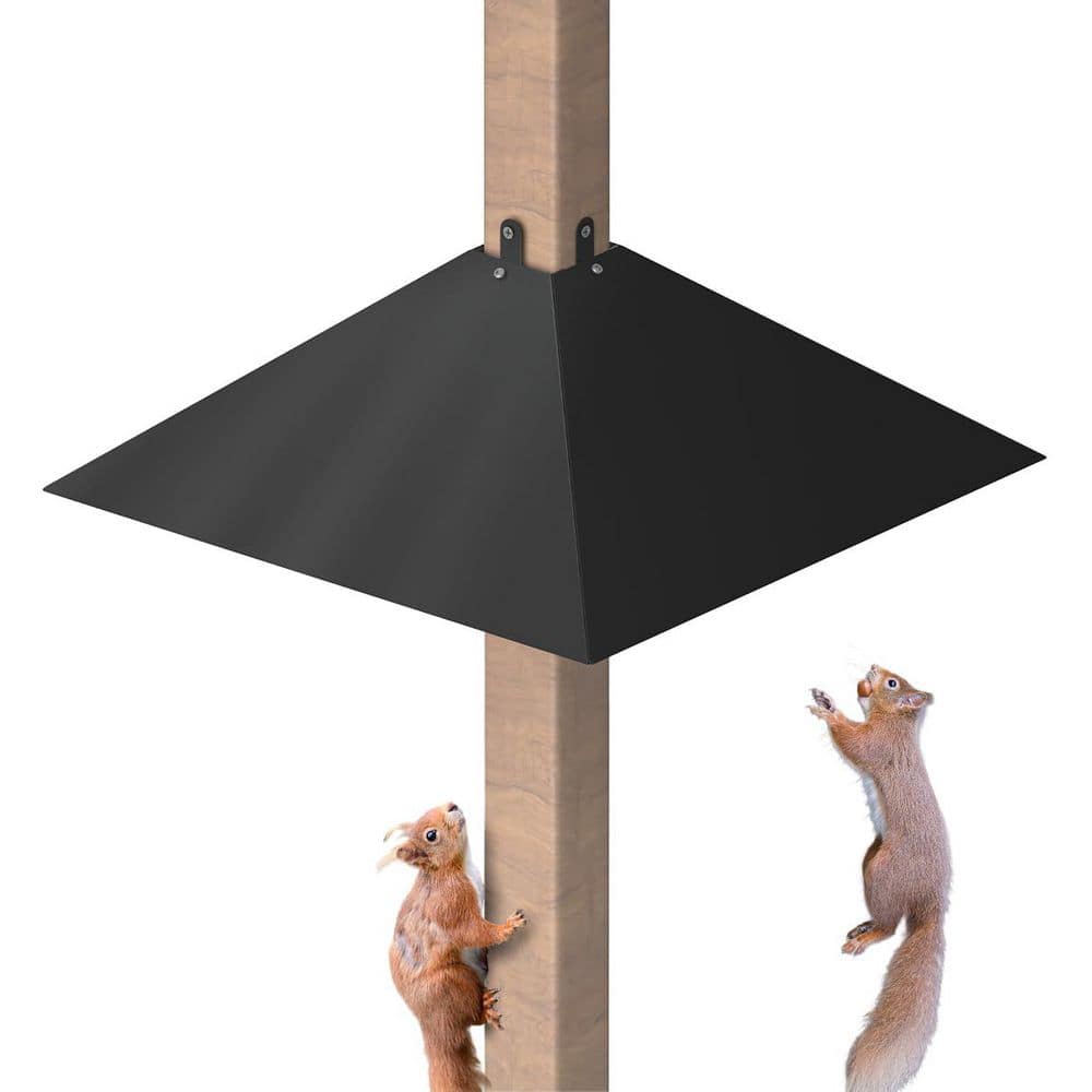 17 in. Metal Squirrel Baffle, Wooden Pole Mount Squirrel Guards for Bird Feeders price history on PriceWatchPro