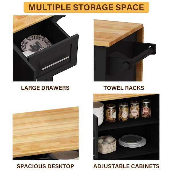 Kitchen Storage Shelf Desktop Wood Organizer Spice Rack