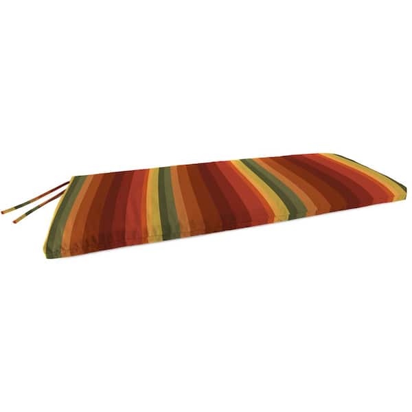Jordan Manufacturing 48 in. L x 18 in. W x 3.5 in. T Outdoor Rectangular Settee Swing Bench Cushion in Islip Cayenne