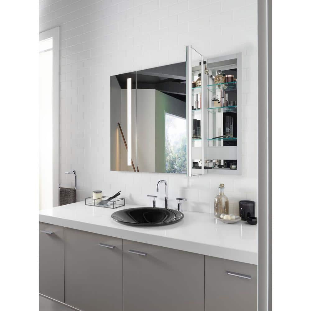 Verdera 40" Aluminum LED Lighted Medicine Cabinet