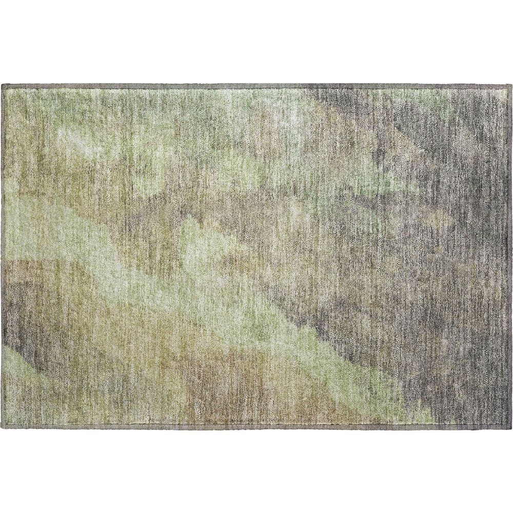 Mayfield Premium Machine Washable Abstract AMF1983 Aloe 2 ft. x 3 ft. Accent Rug price history on PriceWatchPro