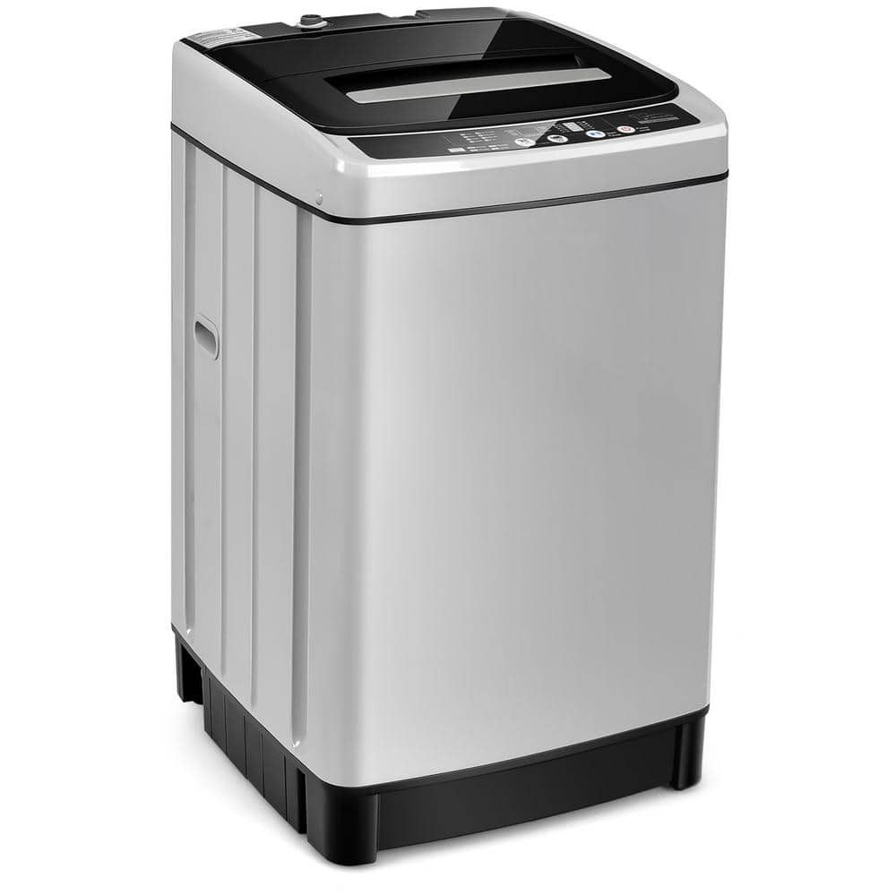 5.5 lbs Portable Semi Auto Washing Machine for Small Space - Costway
