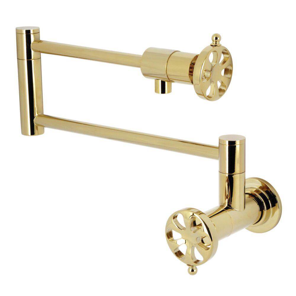 Belknap Wall Mount Pot Filler in Polished Brass price history on PriceWatchPro