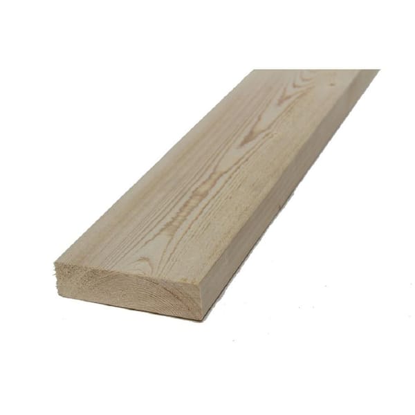Unbranded Trim Board J-Grade Select Wood Fascia (Nominal: 2 in. x 8 in. x 16 ft.; Actual: 1.375 in. x 7.12 in. x 192 in.)