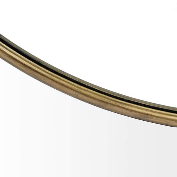 Large Round Gold Modern Mirror (47.2 in. H x 47.2 in. W)