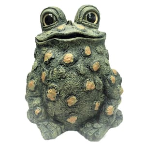 17 in. H Toad Hollow Jumbo Large Tall Toad Whimsical Home and Garden Statue