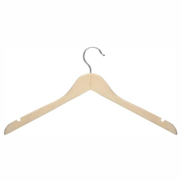 Honey-Can-Do Brown Wood Hangers 20-Pack