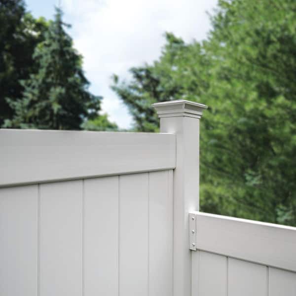 Transition Bracket White for 2 in. x 6 in. Rail