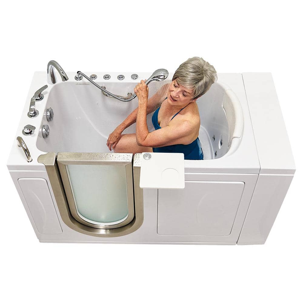 Royal 52" White Acrylic Hydro Massage Walk-In Bathtub