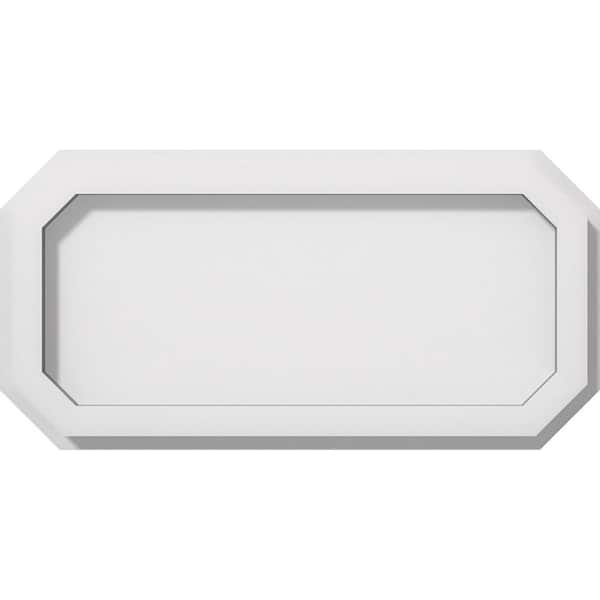 Ekena Millwork 1 in. P X 12 in. W X 6 in. H Emerald Architectural Grade PVC Contemporary Ceiling Medallion