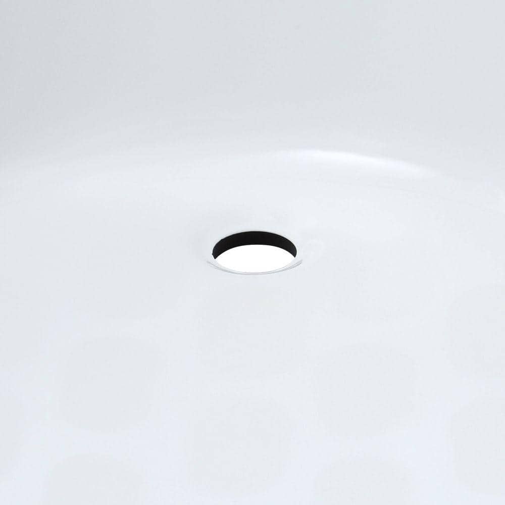 White 61'' Cast Iron Alcove Soaking Bathtub