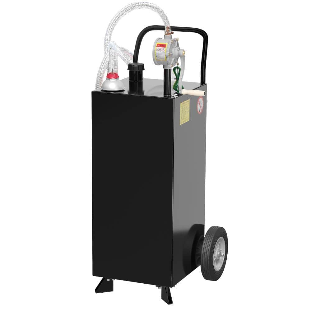 Heavy-Duty Steel Portable Fuel Storage Tank with Manual Transfer Pump for Cars, Lawn Mowers, ATVs, Boats price history on PriceWatchPro