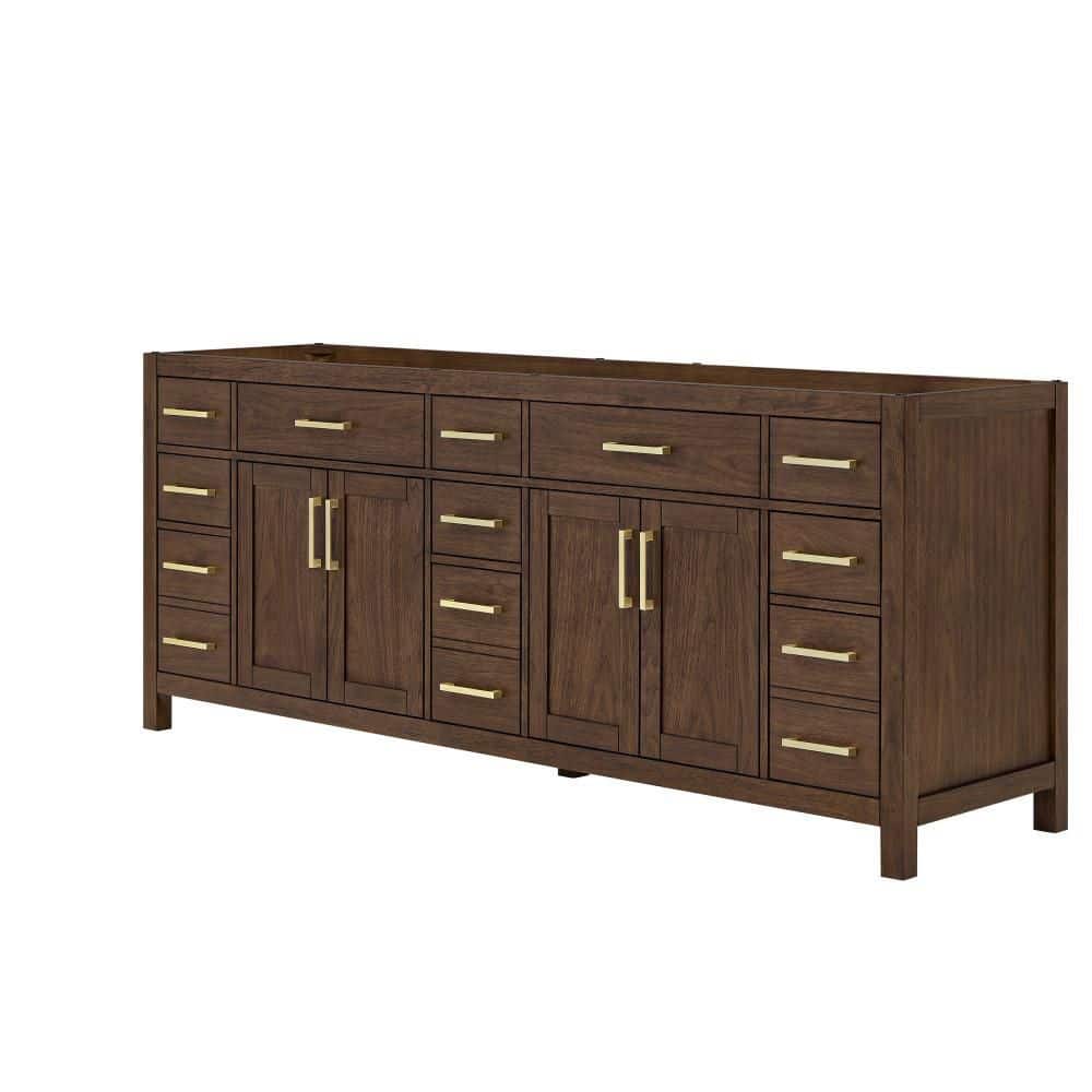 Beckett 83 in. Bath Vanity Cabinet without Top in Dark Walnut price history on PriceWatchPro
