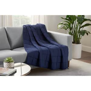 Ultimate Zen Rest Navy Polyester 60 in. W x 80 in. L 15 lb. Weighted Blanket
