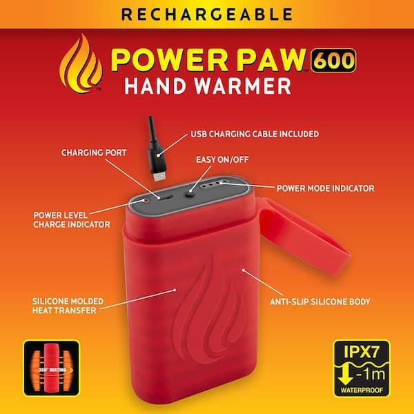 Go Warmer 17.06 BTUs Battery Powered Rechargeable Personal Hand Heater  Furnace with Flashlight (2-Pack) GW2PK-MC6 - The Home Depot