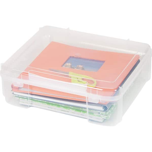 Clear IRIS USA 10-Piece Portable Project Case to Hold 12 by 12 Paper 
