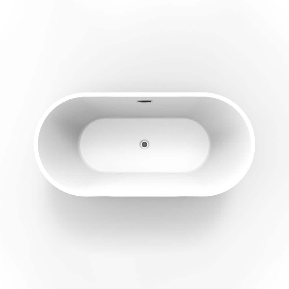 Patrick 67'' x 32'' Freestanding Soaking Acrylic Bathtub
