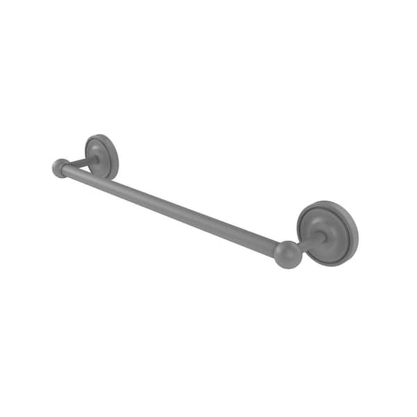 Allied Brass Prestige Regal Collection 30 in. Wall Mounted Single Towel Bar in Matte Gray
