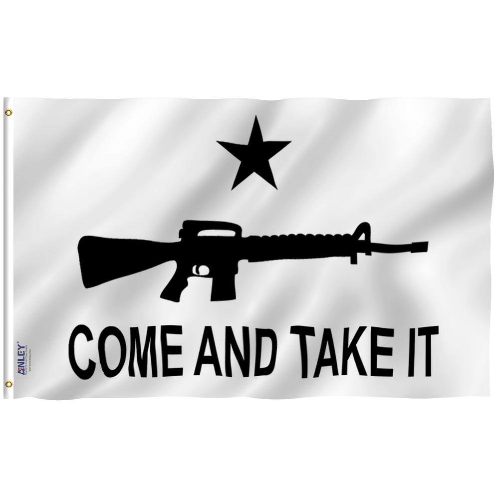 Fly Breeze 3 ft. x 5 ft. Polyester M-4 Gonzales Come and Take It Flag 2-Sid