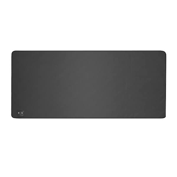 Anti-Slip PU Leather Earthing Grounding Mat 2 ft. x 5 ft. Black Area Rug Grounding Cord, Grounding Pad for Sleep
