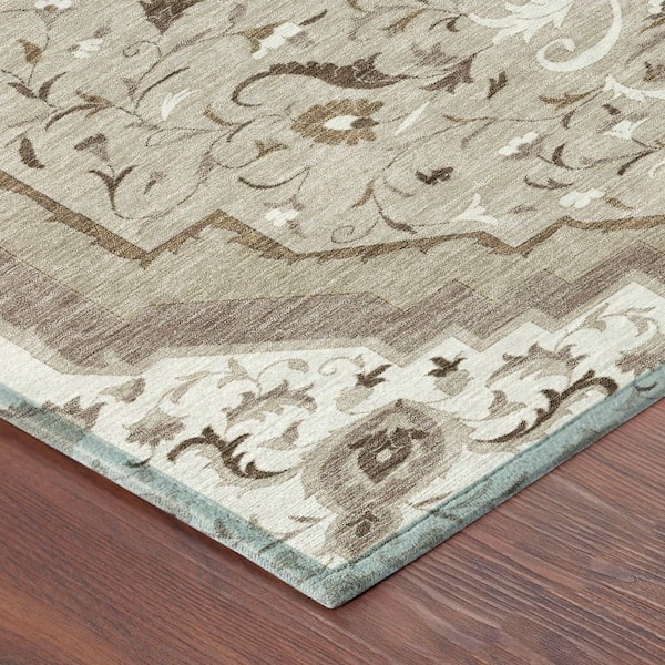 Chantille Machine Washable Indoor/Outdoor Abstract ACN2715 Beige 10 ft. x 14 ft. Area Rug