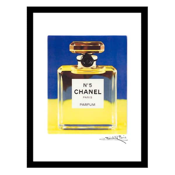 VENICE BEACH Collections Transparent Glam Perfume Bottle by Fairchild Paris Framed Graphic Print Abstract Poster Art Print 18 in. x 14 in.