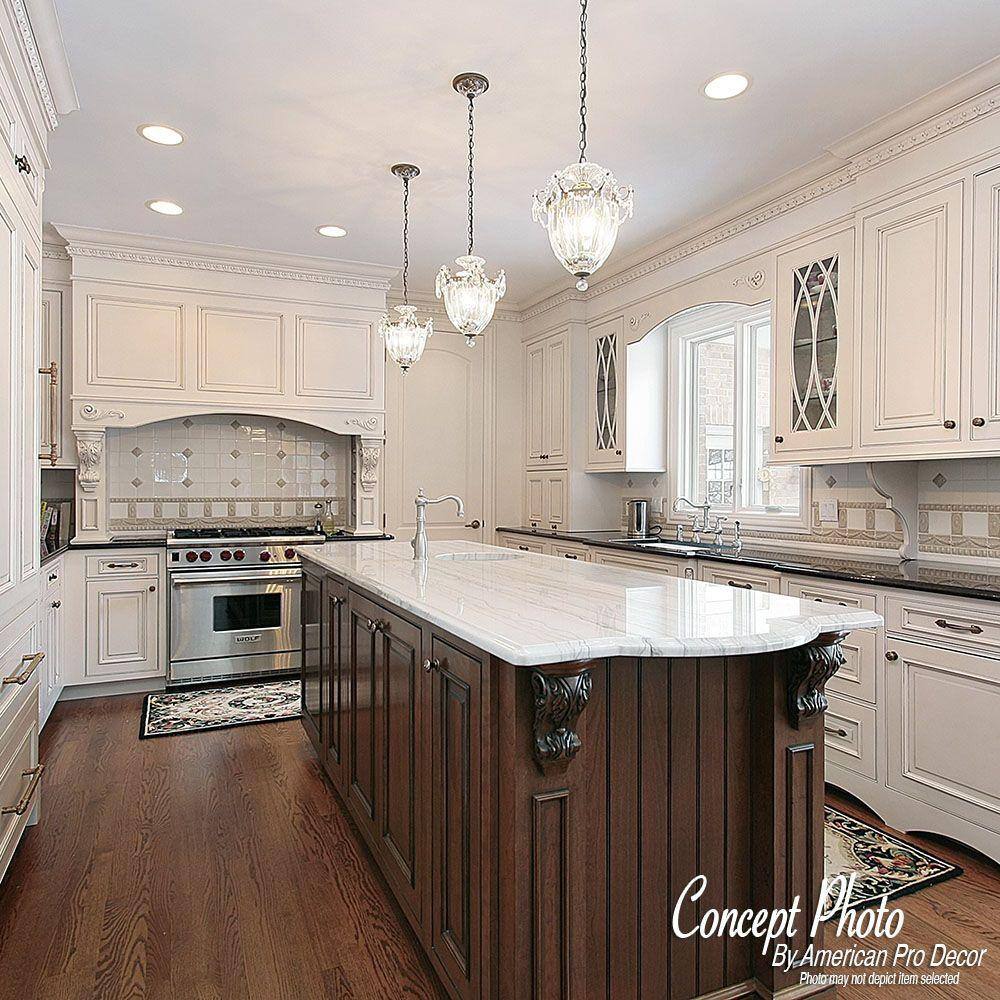 White Polyurethane Decorative Crown Moulding Sample