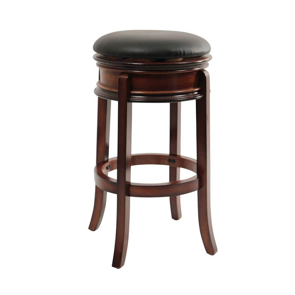 Boraam Magellan 29 In Brandy Swivel Cushioned Bar Stool 43029