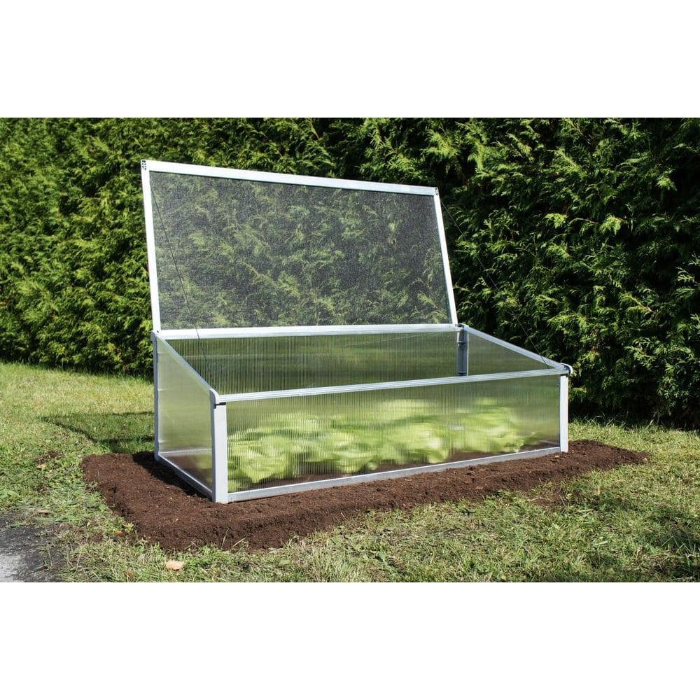 Anodized Aluminum Year-Round Cold Frame Greenhouse with Polycarbonate Panels