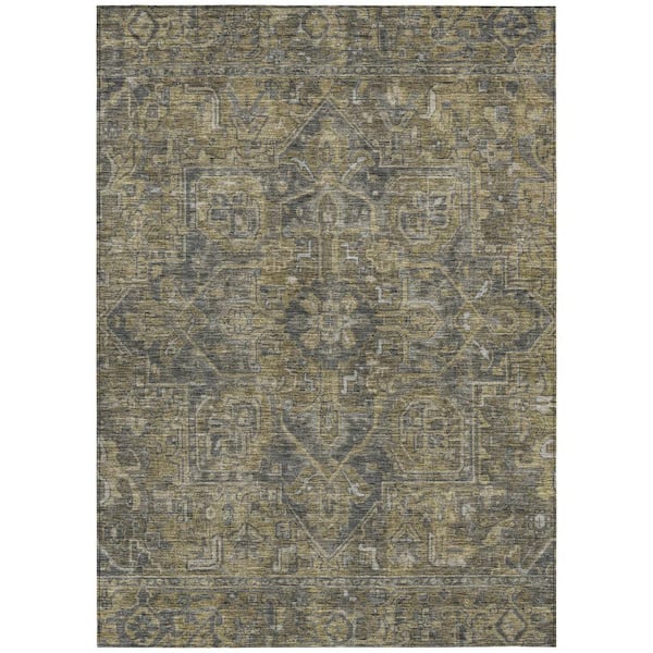 Chantille ACN571 Chocolate 2 ft. 6 in. x 3 ft. 10 in. Machine Washable Indoor/Outdoor Geometric Area Rug