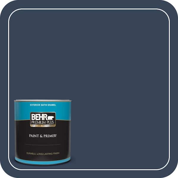 BEHR PREMIUM PLUS 1 qt. Home Decorators Collection #HDC-FL13-7 Soulful Satin Enamel Exterior Paint & Primer